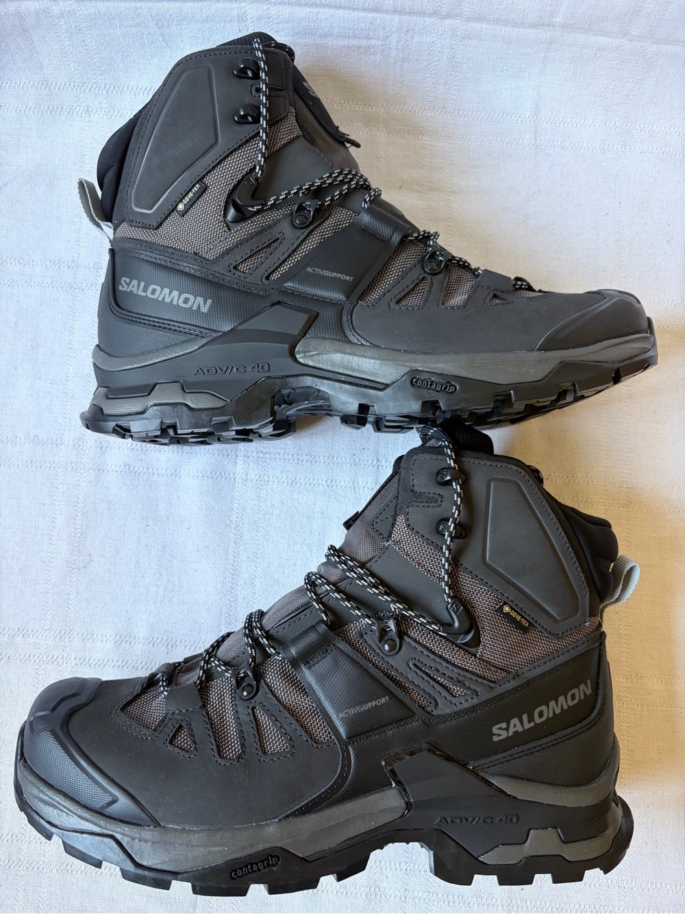 NEW Salomon Quest 4 GTX Gore-Tex Hiking Boots Gray Waterproof Tactical Size 10 - Picture 6 of 10